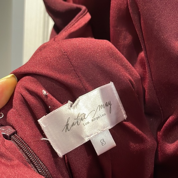 NWOT Katie May Petra Gown in Sangria - Picture 6 of 10